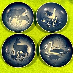 B&G Copenhagen Porcelain Made In Denmark Mother’s Day Plates EXC